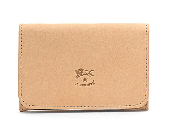 CARD CASE IN COWHIDE LEATHER C0470-120 (COLOR NATURAL)