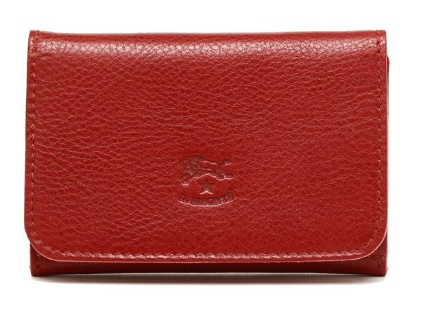 CARD CASE IN COWHIDE LEATHER C0470-245 (COLOR ROSSO)