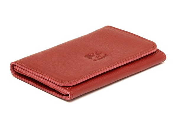 CARD CASE IN COWHIDE LEATHER C0470-245 (COLOR ROSSO)