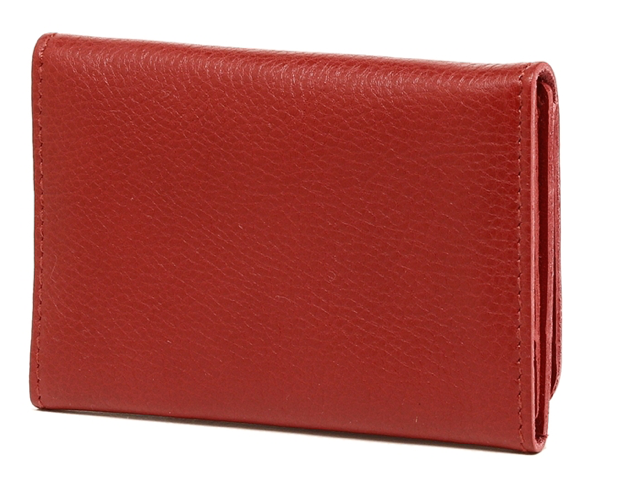 CARD CASE IN COWHIDE LEATHER C0470-245 (COLOR ROSSO)