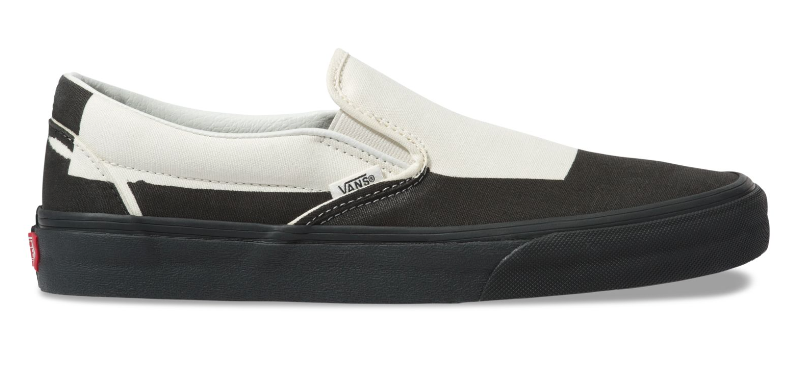 OVERPRINT SLIP-ON - BLACK/CLASSIC WHITE