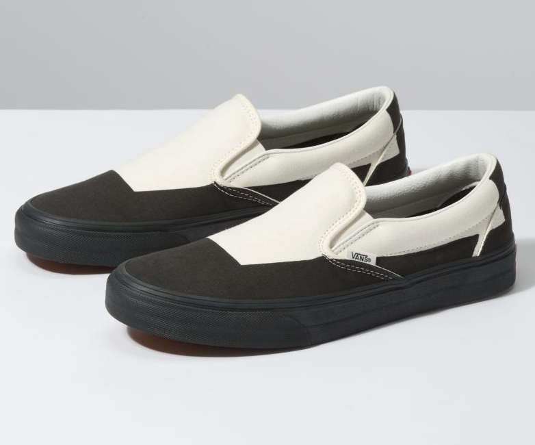 OVERPRINT SLIP-ON - BLACK/CLASSIC WHITE