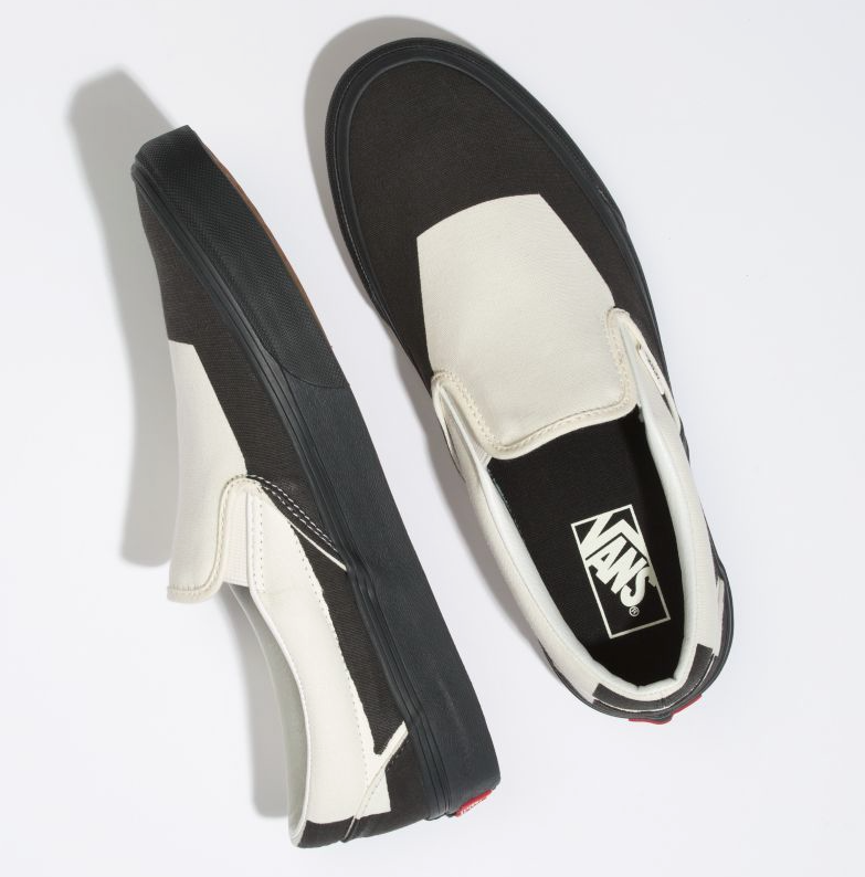 OVERPRINT SLIP-ON - BLACK/CLASSIC WHITE