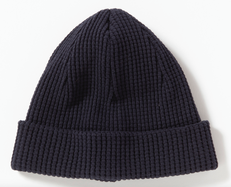 WAFFLE KNIT CAP BIG WAFFLE JERSEY - CLASSIC NAVY