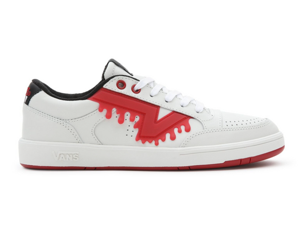 VANS LEATHER LOWLAND CC DRIP VANSYLVANIA - Blanc De Blanc/Black