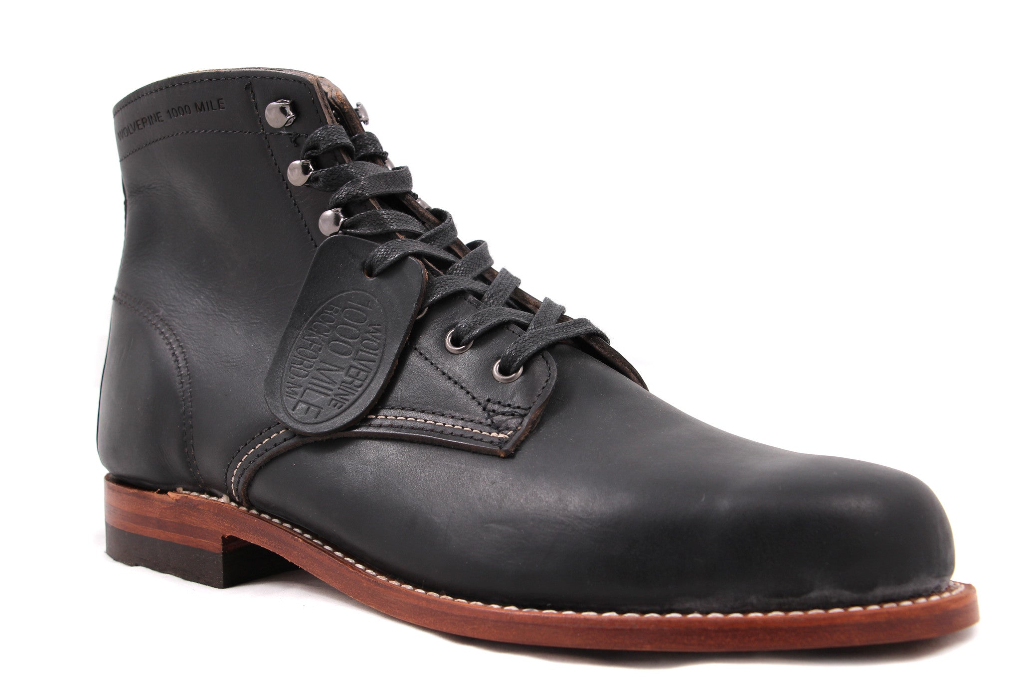 WOLVERINE MEN'S ORIGINAL 1000 MILE BOOT BLACK W05300 – COSMOTOG