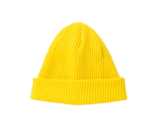 WAFFLE KNIT CAP BIG WAFFLE JERSEY - CORN