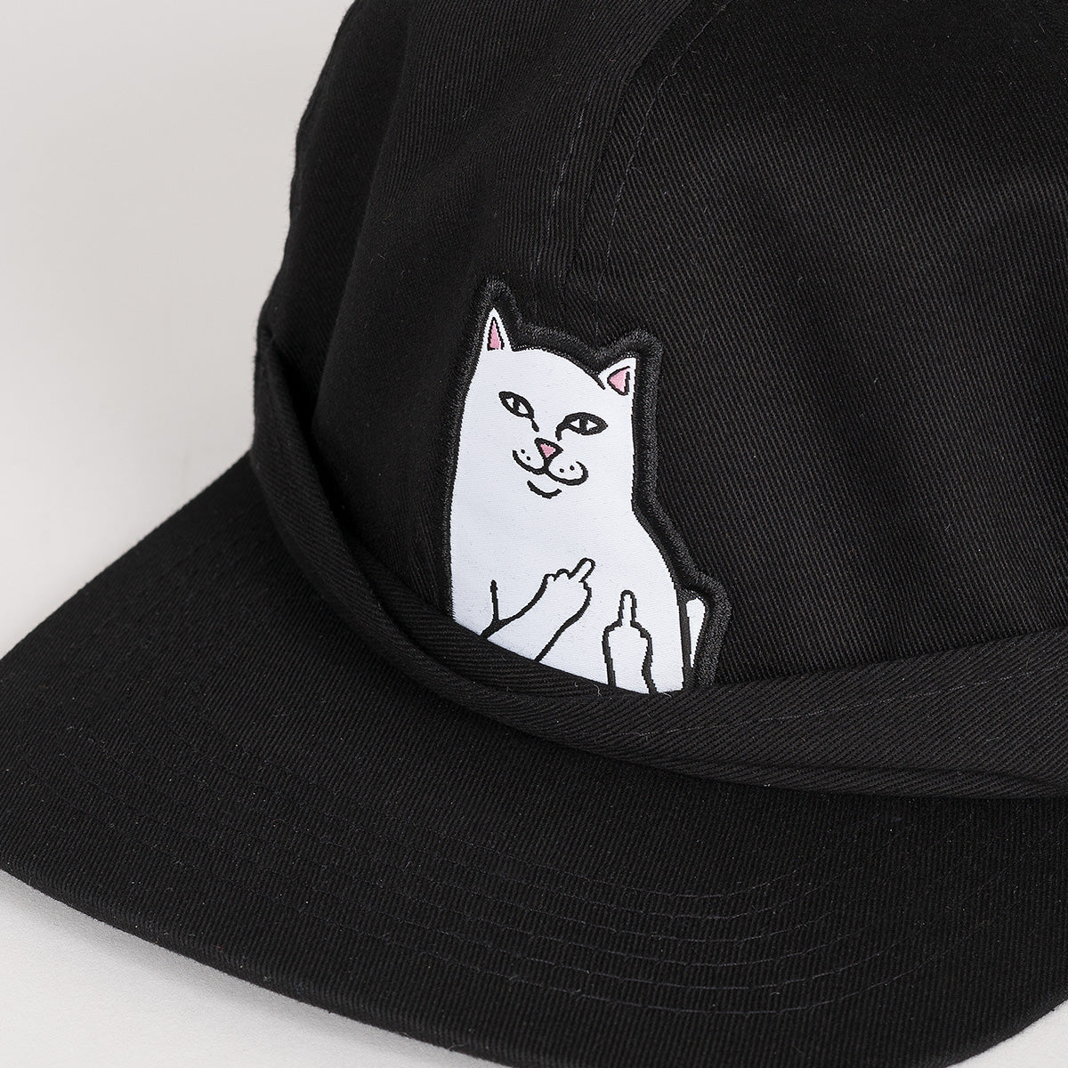 LORD NERMAL 6 PANEL POCKET HAT - BLACK