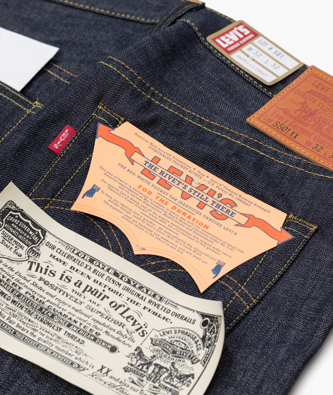 VINTAGE 1944 501 JEANS RIGID