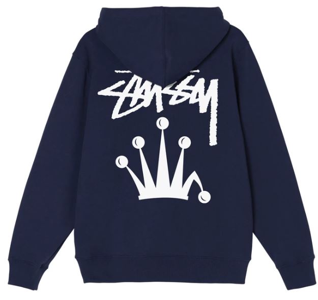 STOCK CROWN HOODIE- NAVY