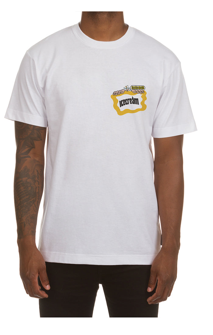 HEALTH AND WEALTH SS TEE - WHITE