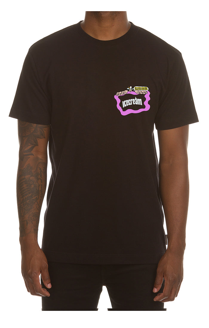 HEALTH AND WEALTH SS TEE - BLACK